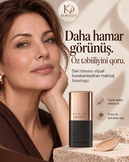 Korelle Fırçalı Stik Tonal Krem — Daha hamar görünüş
