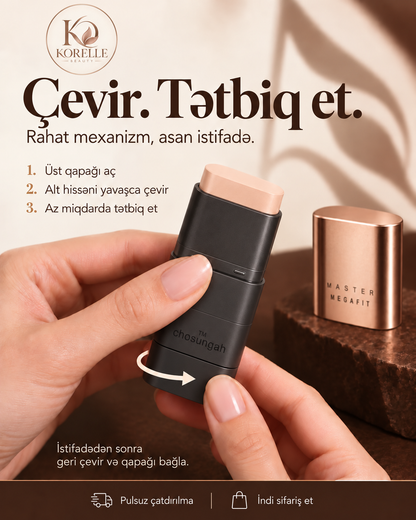 Korelle Fırçalı Stik Tonal Krem — Çevir, tətbiq et
